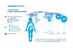 Household Air Pollution Health Effects Infographic